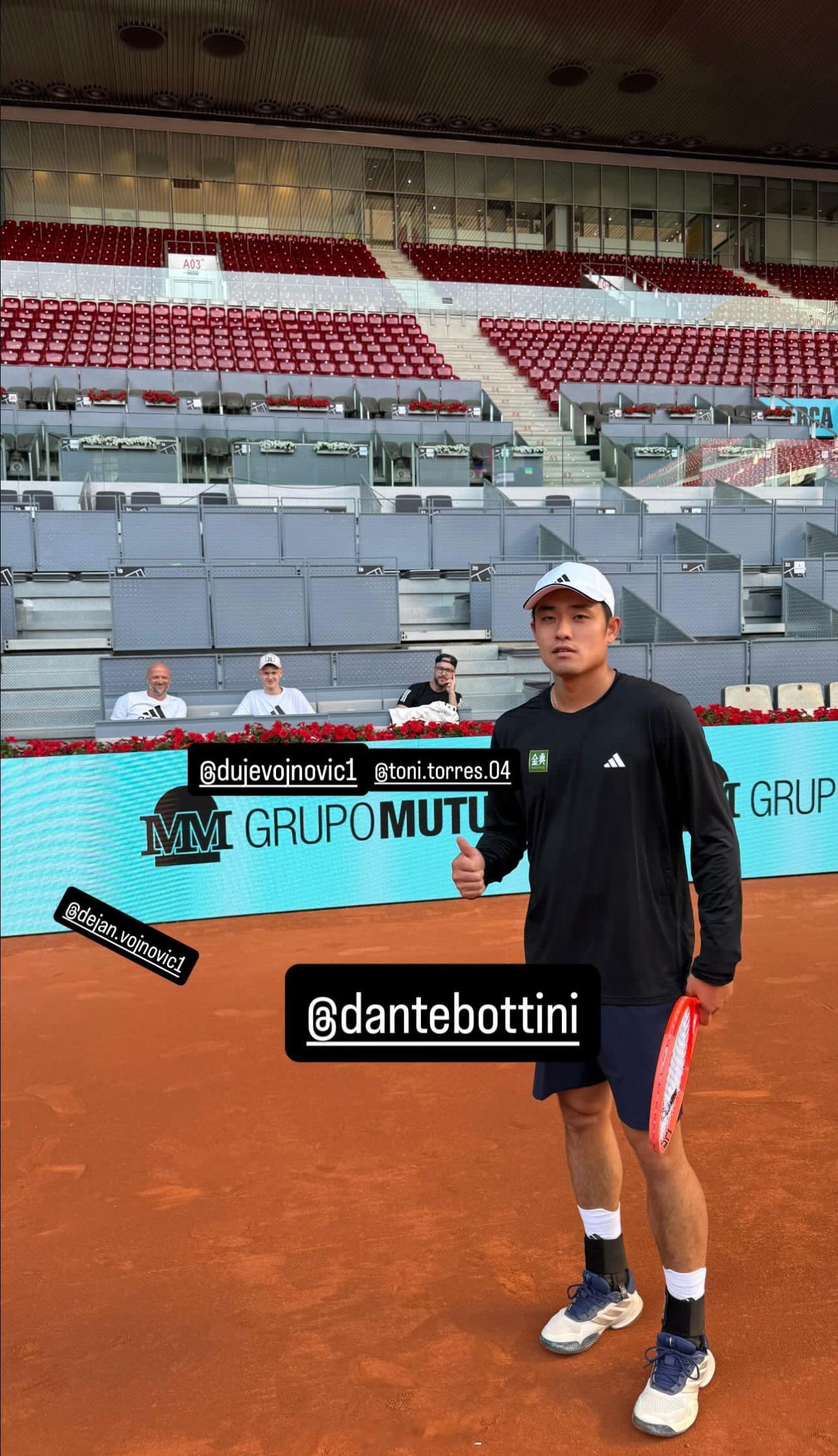 🇨🇳吴易昺晒训练图评价下这身穿搭网球talking大会ATP