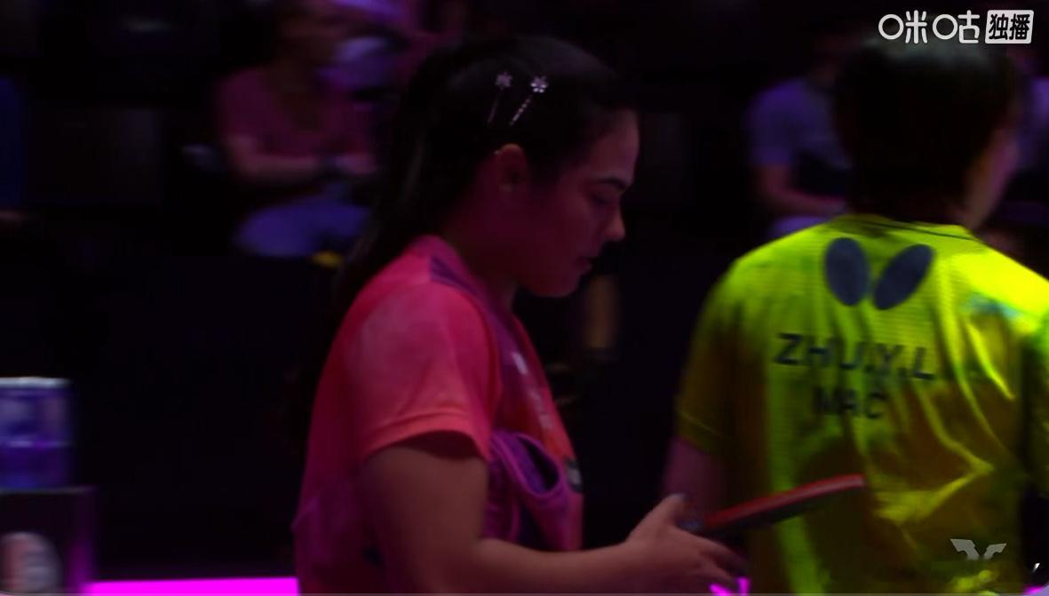 朱雨玲1-1迪亚兹这场比赛又可以称为“蝴蝶外协一姐之争”蝴蝶签约的日乒一姐是美和