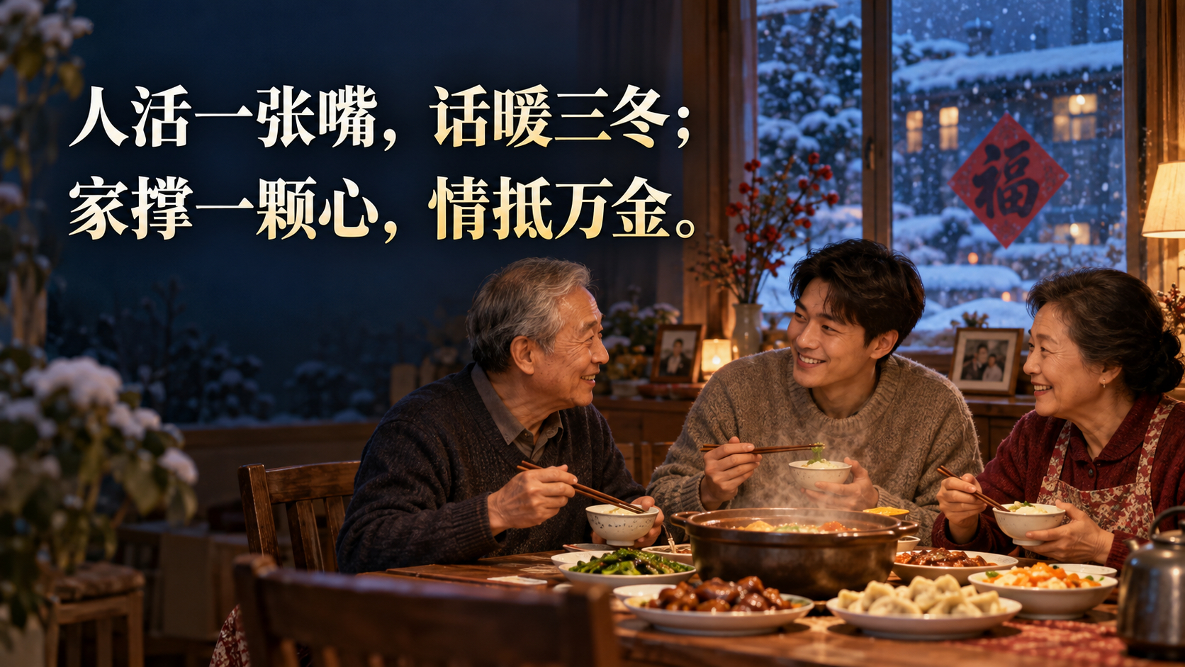 上联：人活一张嘴，求下联。上联：人活一张嘴；下联：家撑一颗心。人这一辈子，成也一