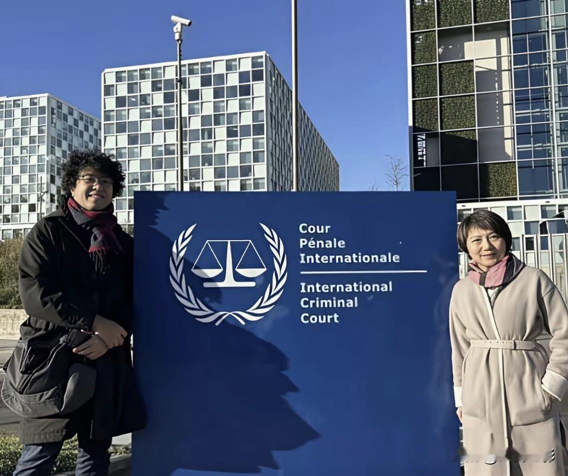 沈伯洋在荷兰国际刑事法院前的留影，与其说是挑衅，不如说是一张精准定位的“历史存证