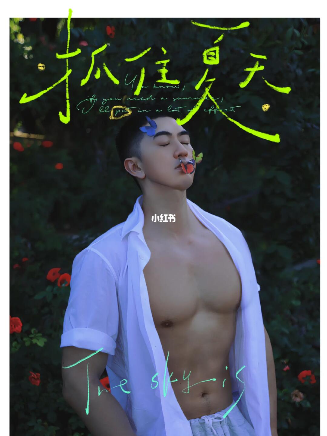 抓住夏天的尾巴 夏日男孩抓蝴蝶等你噢！