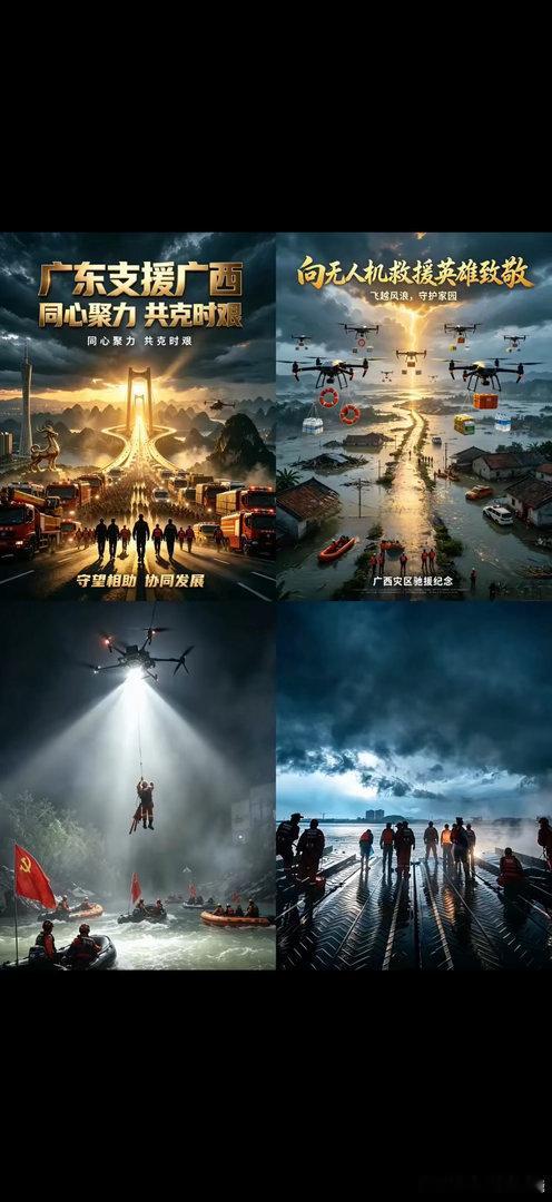 科技不是高高在上而是服务人民！广东全省出动驰援广西 救援 广东消防总队 大疆无人