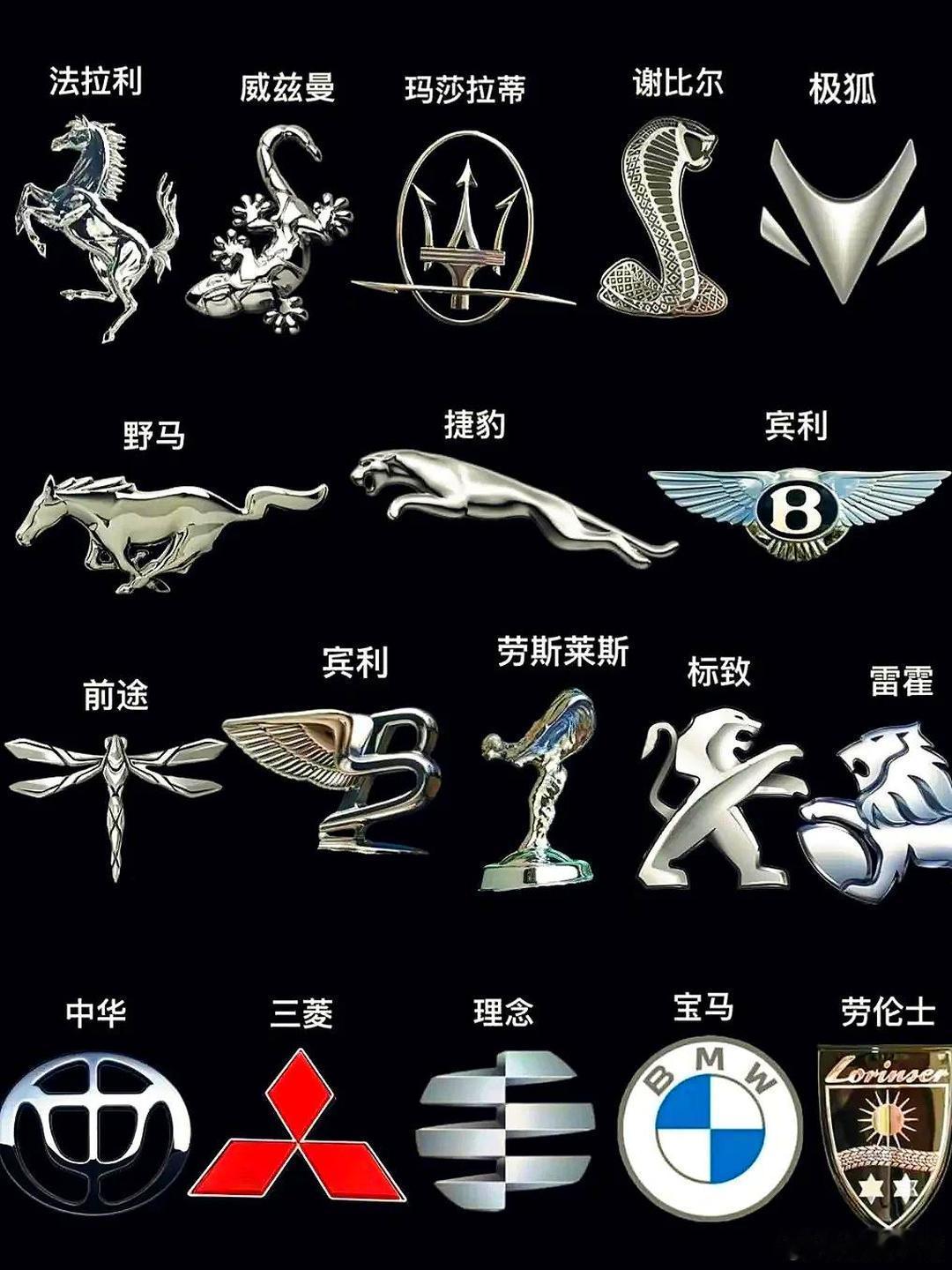 感觉家里的不动产动了一下根据车标认识车，来看看有没有没见过的车标，有些豪车车标一