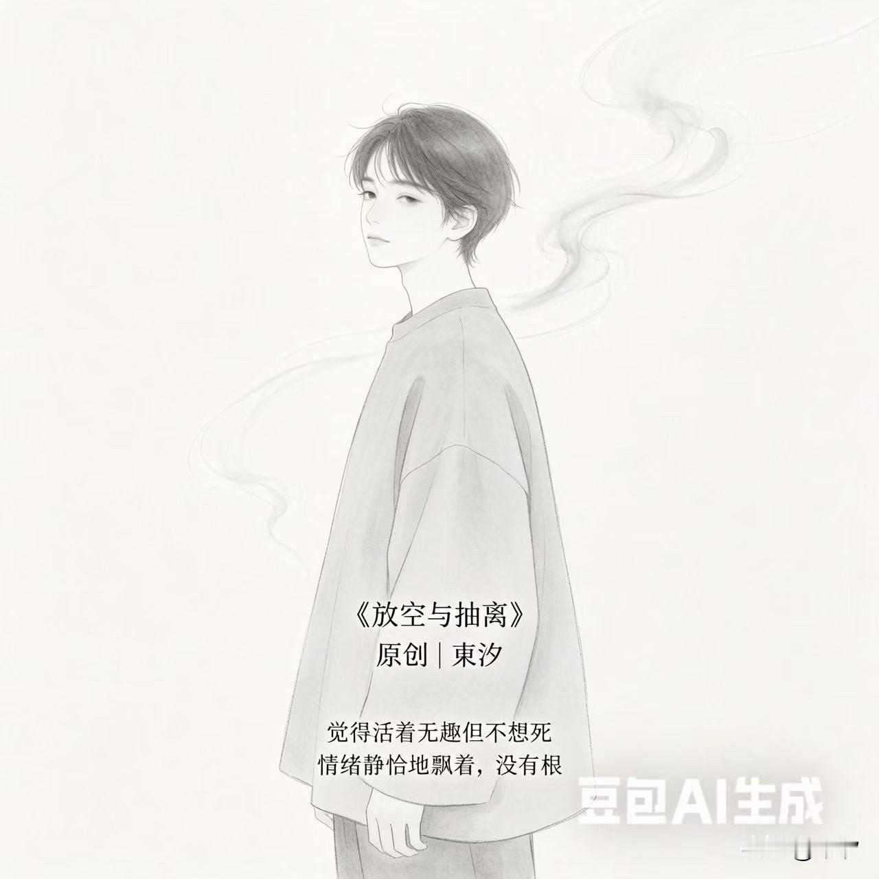 《放空，抽离》
         原创 | 東汐

不喜欢任何事物
但，​也不讨
