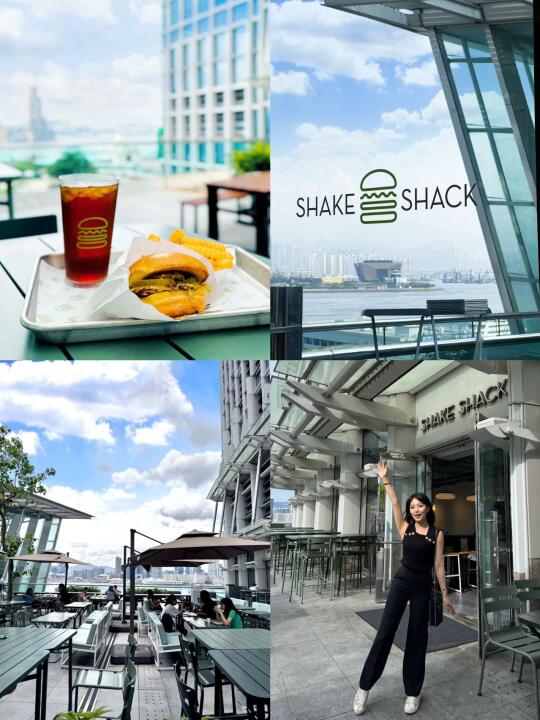 🇭🇰香港绝美海景Shake Shack🍔