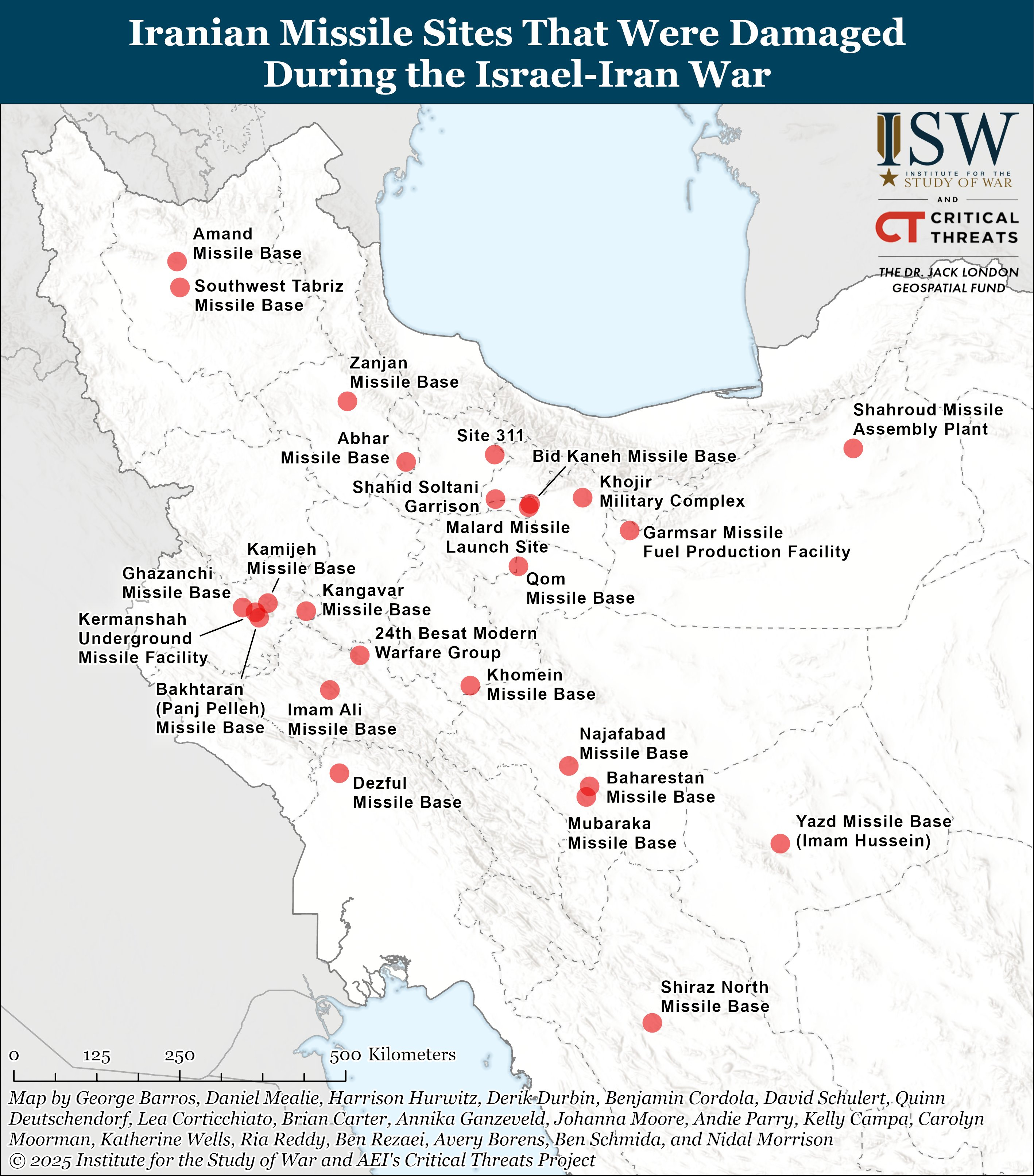 美伊冲突 美军可能打击的伊朗军事设施 