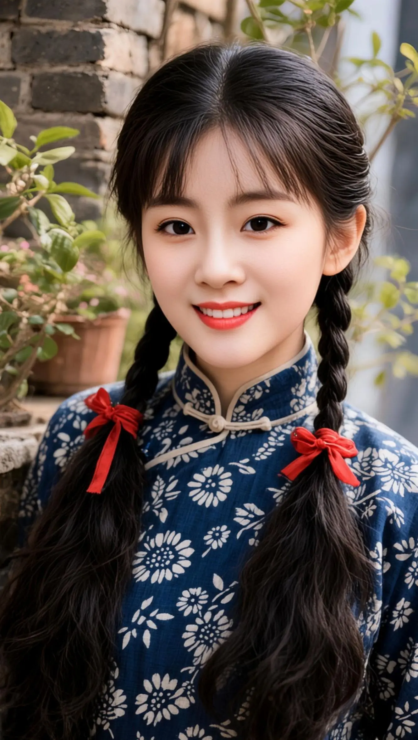 AI民国双辫照 随变ai随便玩