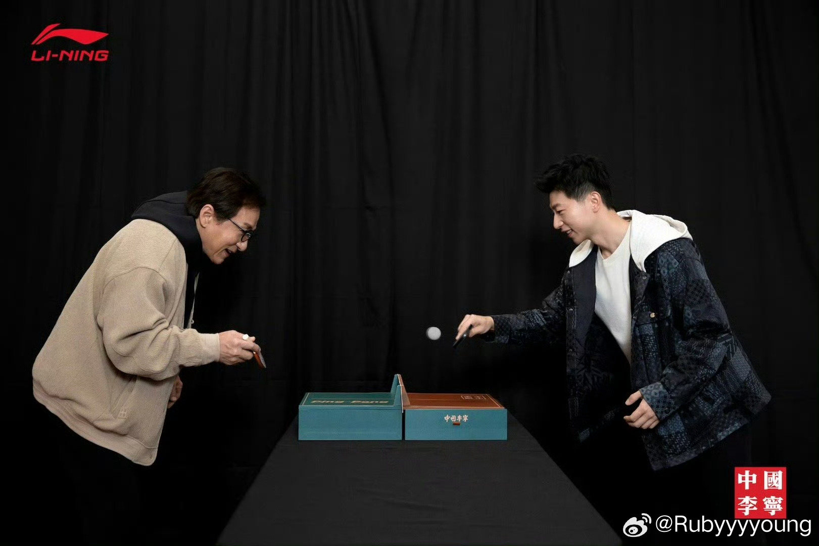 成龙马龙同框合影马龙 两条中国龙，都是我们华人之光👍 