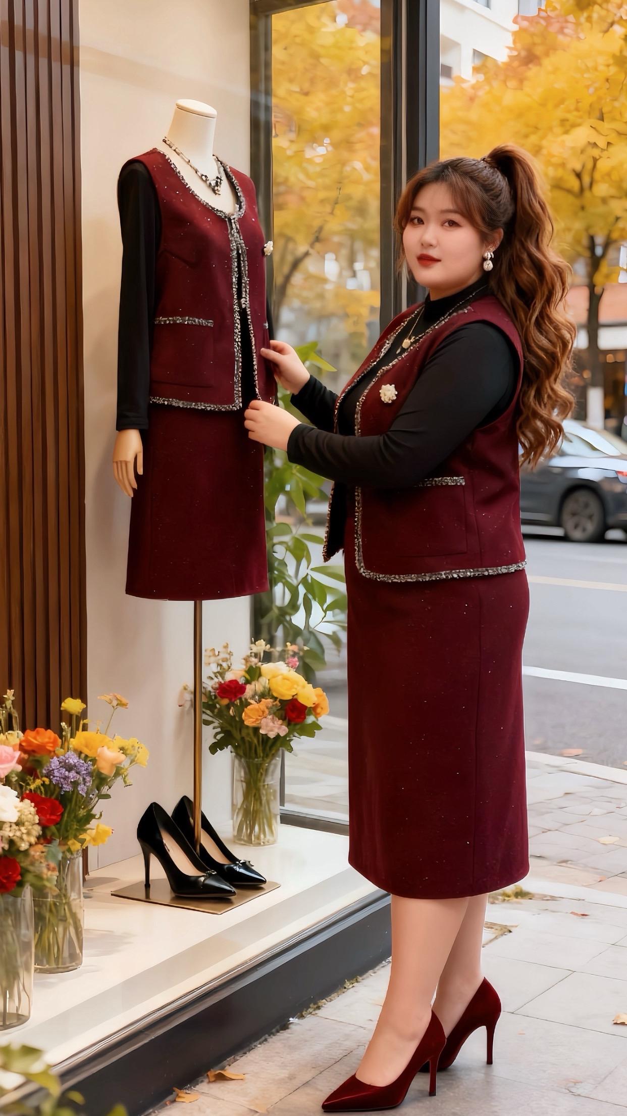 大码女装 时尚显瘦穿搭 气场全开 气质穿搭 优雅气质