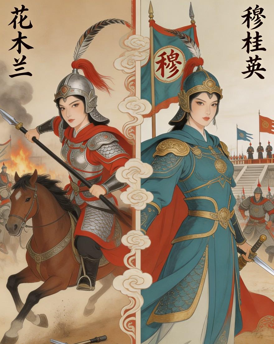 当花木兰遇上穆桂英：不比武功比担当，这才是中国女子最飒的模样！

小时候蹲在村口