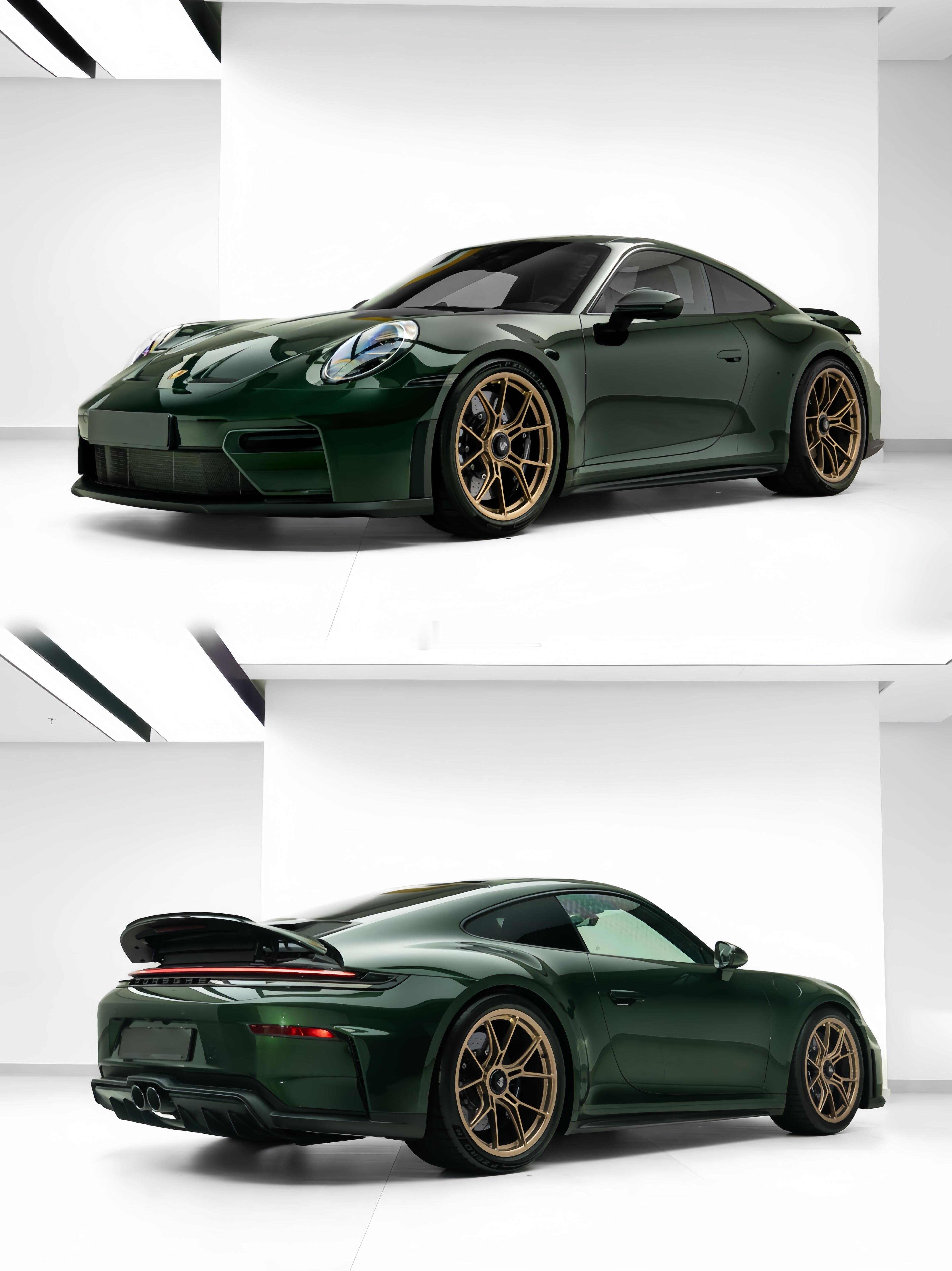 Porsche992GT3 Touring橡木绿搭配黑色内饰保时捷992gt3 