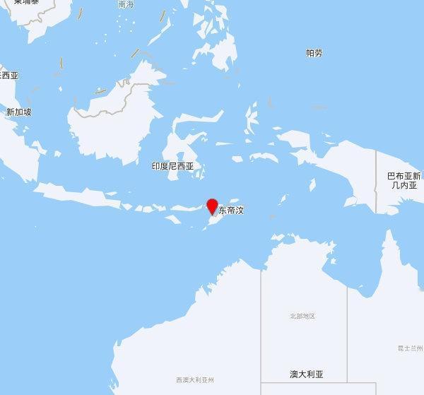 【欧洲地中海地震中心】发布，2025-10-07 21:55:56 在 印尼东帝