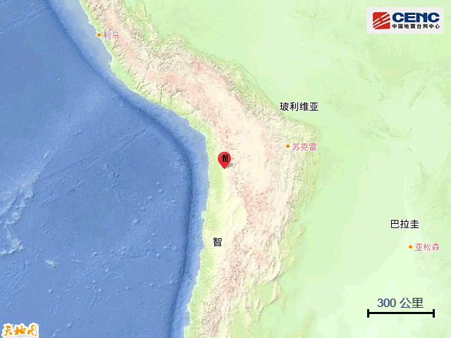 地震 智利北部发生6.0级地震