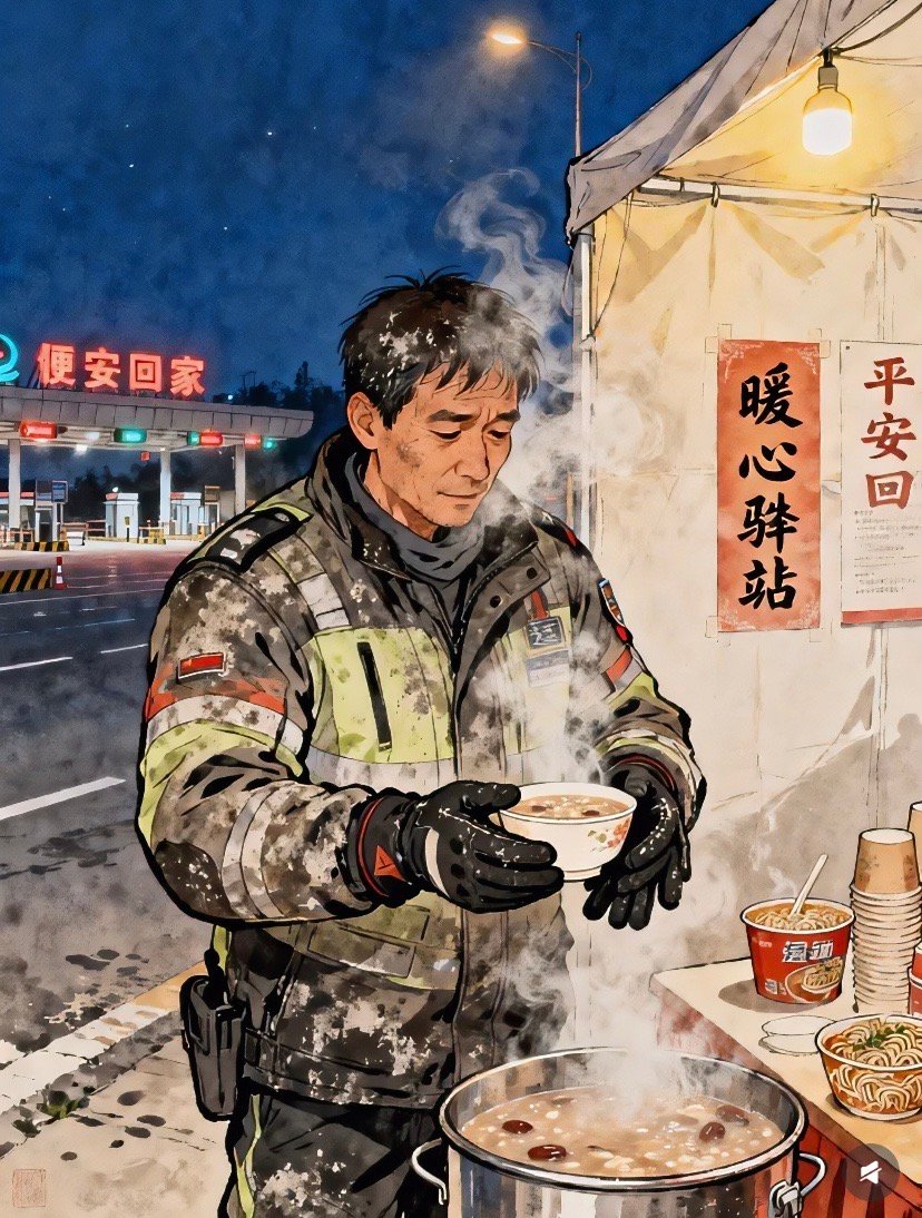 致敬每一位春节不能回家的他们当大多数人已在家团聚，有这样一群人，他们的“年”在别