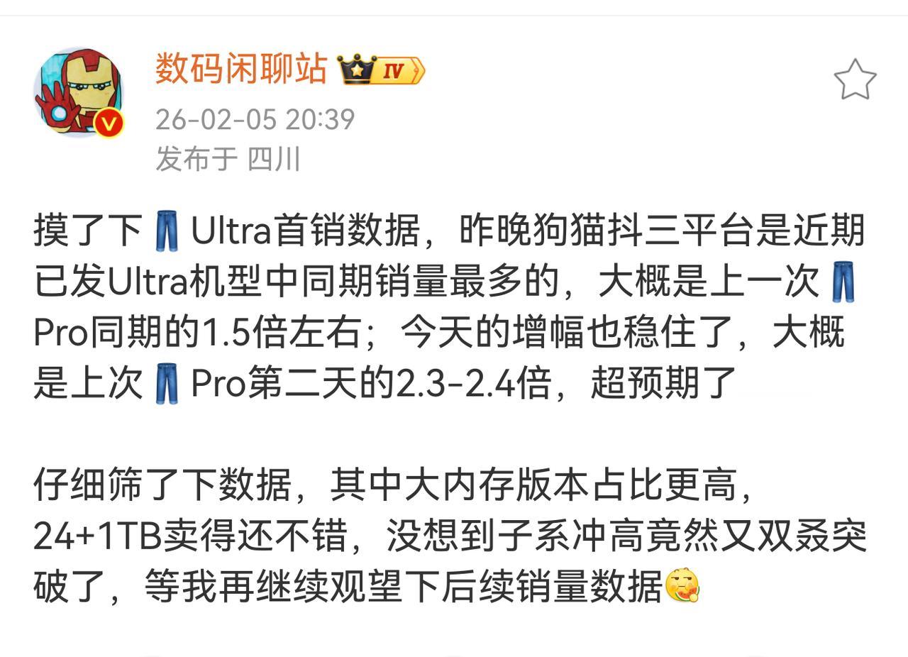 iQOO15 ULtra这增幅有点吓人啊，第二天还能翻倍增长！！！！