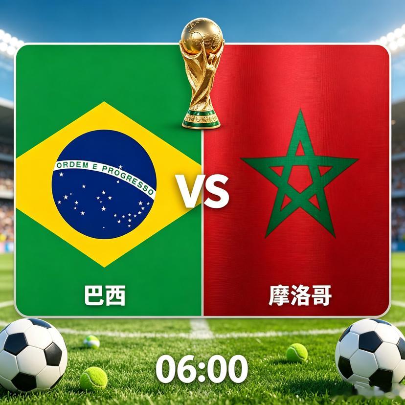 世界杯   （C组赛）世界杯 队伍：巴西🇧🇷vs摩洛哥🇲🇦时间：06:0