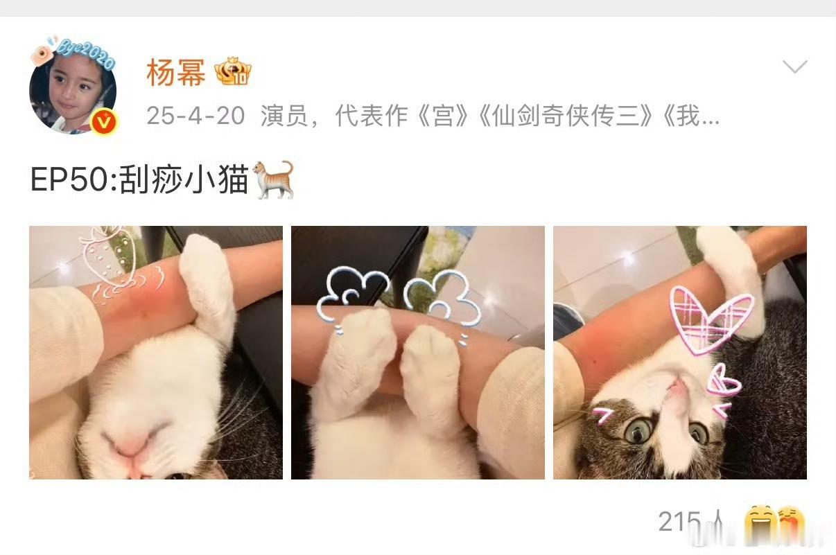 芒种杨幂晒出居家日常，软糯小猫频频出镜格外抢镜。细心翻看配图，意外揪出暗藏彩蛋，