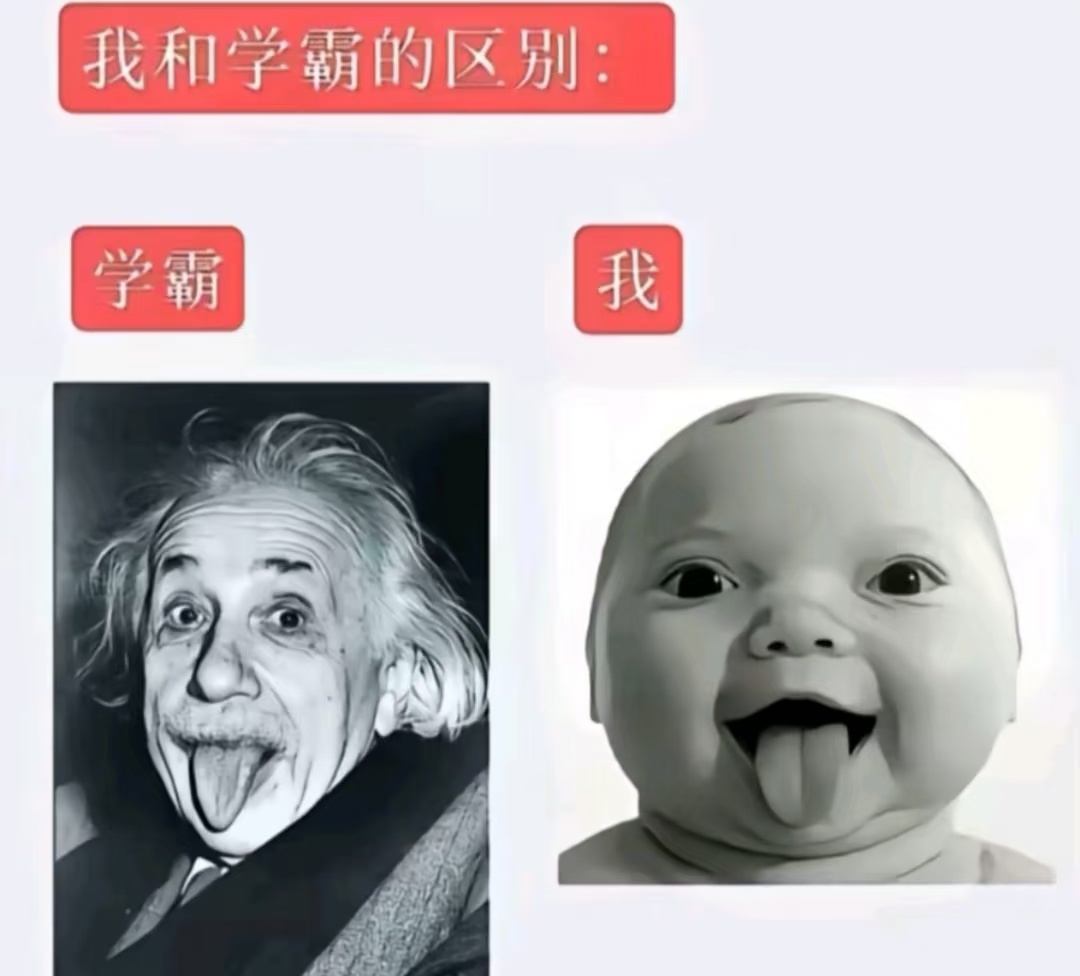 我和学霸的区别 