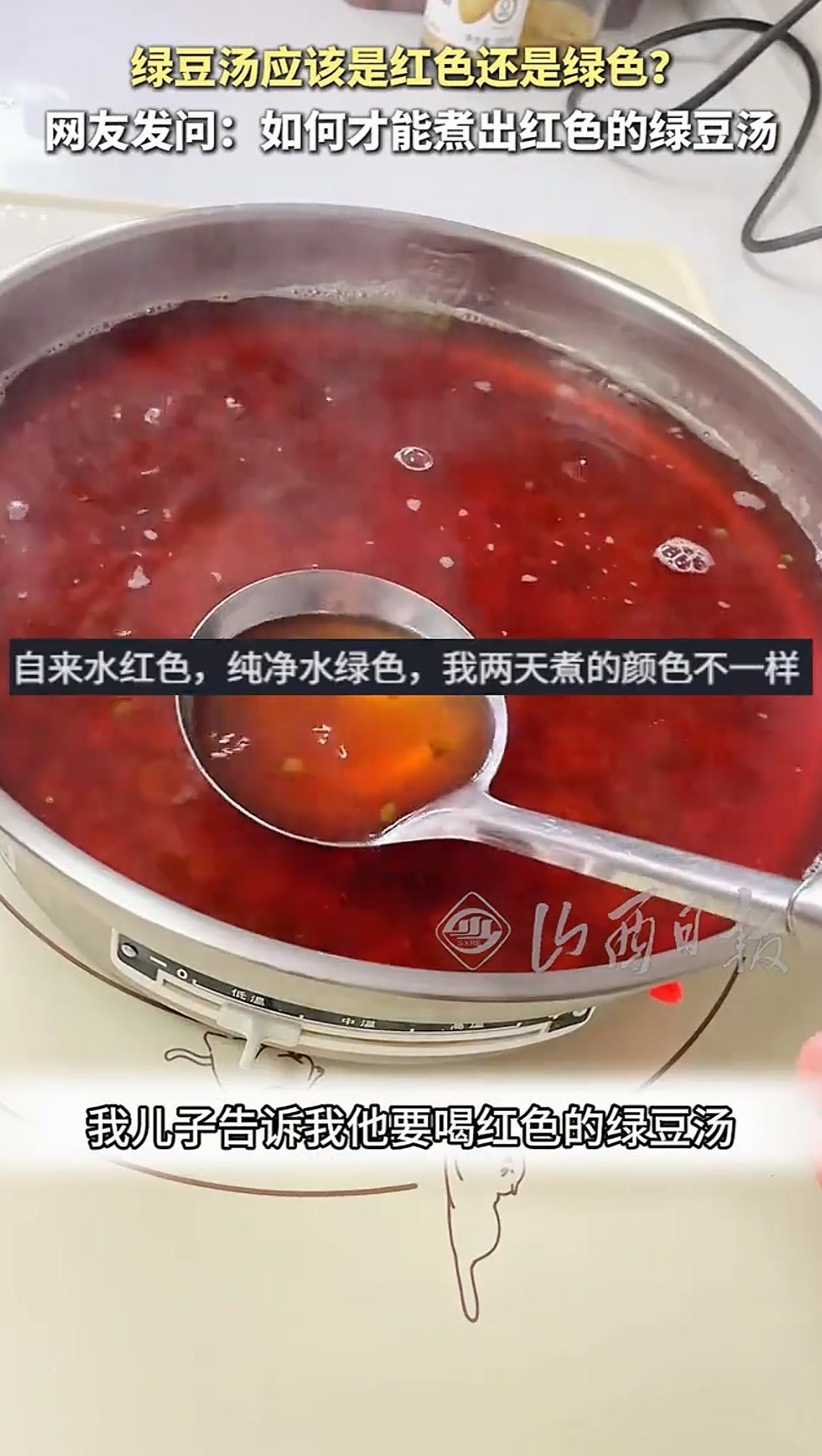 遇到难题了！女子给儿子煮绿豆汤，结果儿子一句话给她搞懵了，他说自己不喝绿色的绿豆