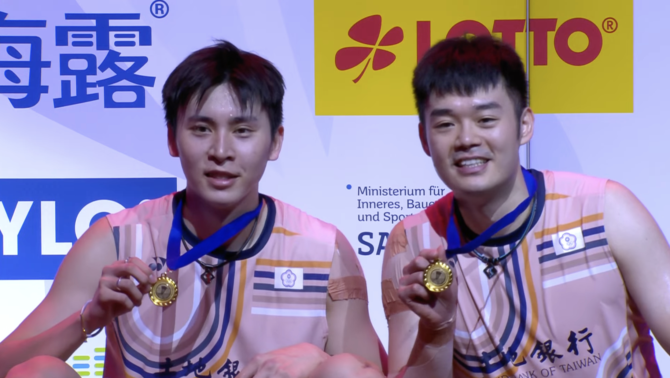🏆男双冠军：邱相榤/王齐麟TPE🥈男双亚军：咖塔曼/伊斯法哈尼🇮🇩恭喜四
