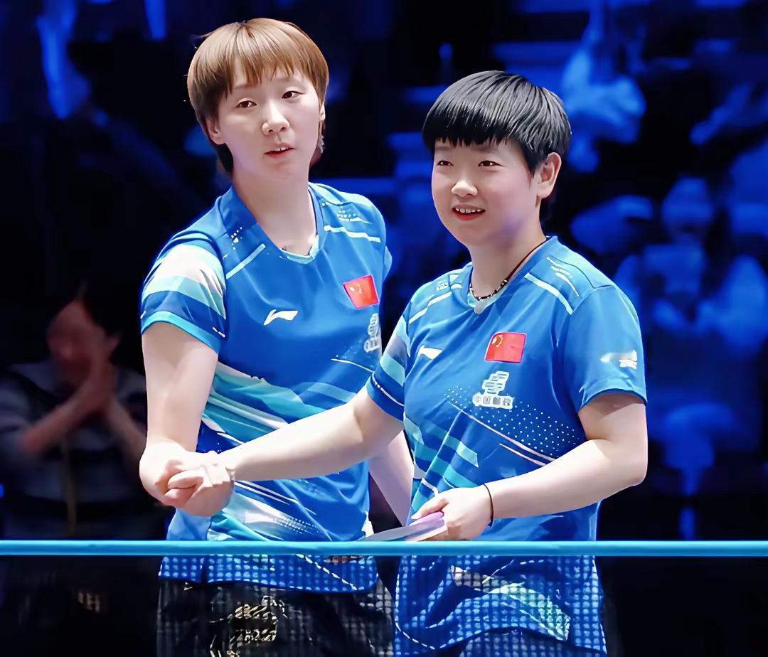 还要补上一句话，王曼昱是扫雷英雄，否则孙颖莎拿不到也卫冕不了冠军！哈哈哈哈哈哈哈