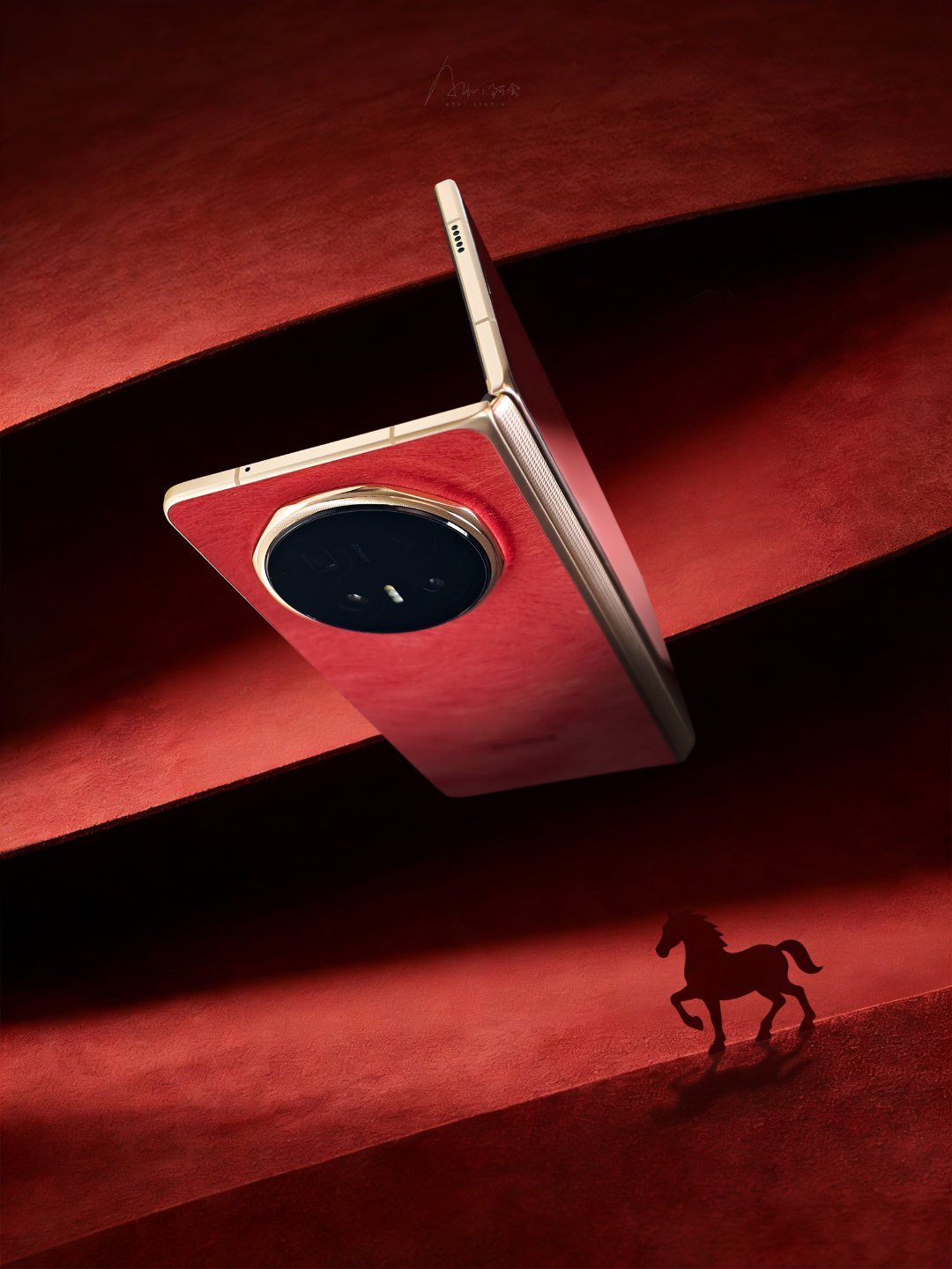 手机还能红成这样？荣耀Magic V6这组赤兔红图赏看得我心跳加速。不是那种廉价