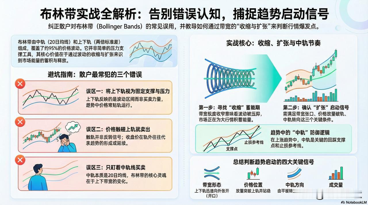 一图掌握布林带的交易精髓交易结构分析 面布林带