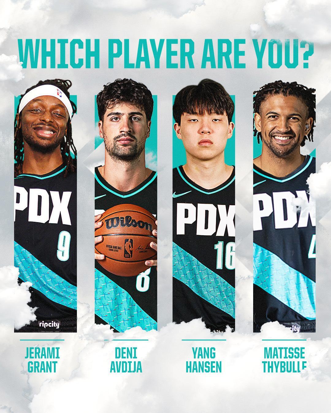 开拓者正式上架城市版球衣和周边，杨瀚森被放上带货海报，球迷在评论区留言：让他上场