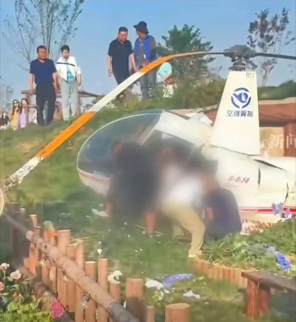 苏州一直升机返航坠落致1死4伤，涉事景区关闭！刚开园一周