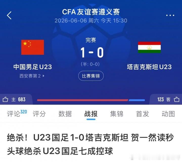 国字号2天3战全胜！U23今日绝杀、U19胜哥伦比亚、国足胜新加坡中国男足U23