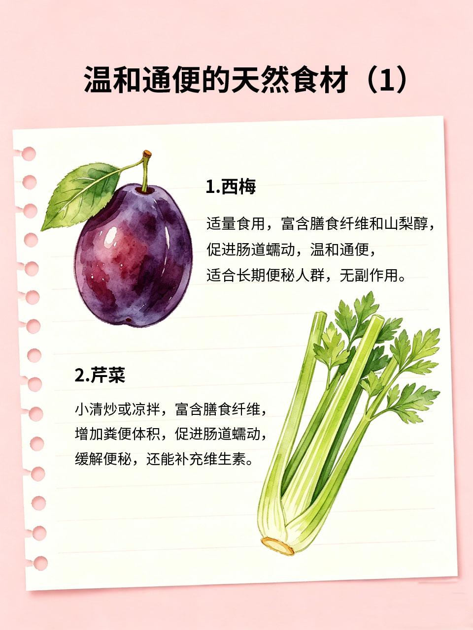 便秘不用吃药！天然食材通便，温和不伤身
便秘困扰很多人，长期吃药通便会损伤肠道，