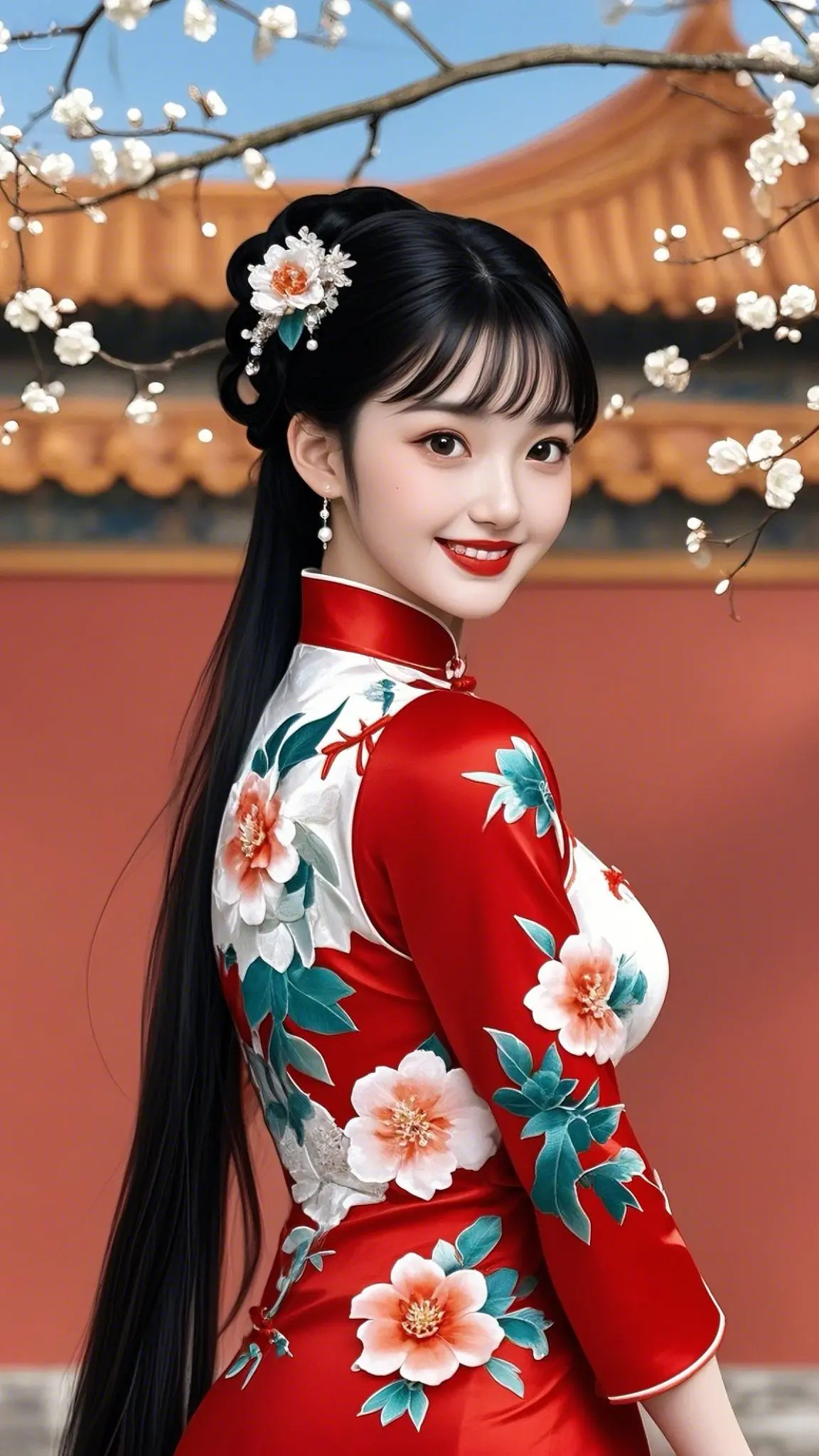 图文伙伴计划2025 国风古韵 旗袍秀一秀女子好温柔 旗袍 穿旗袍祝考生旗开得胜
