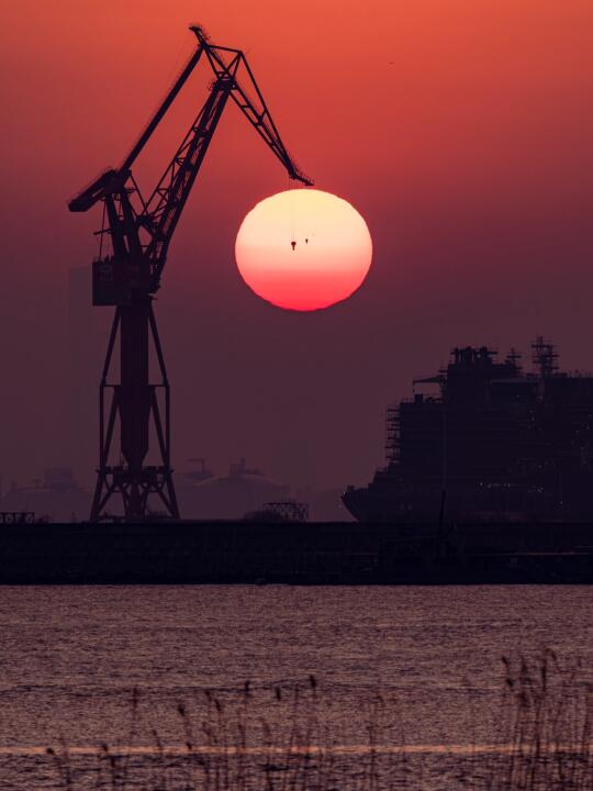 有人会get海边夕阳，并拍过类似构图（夕阳）