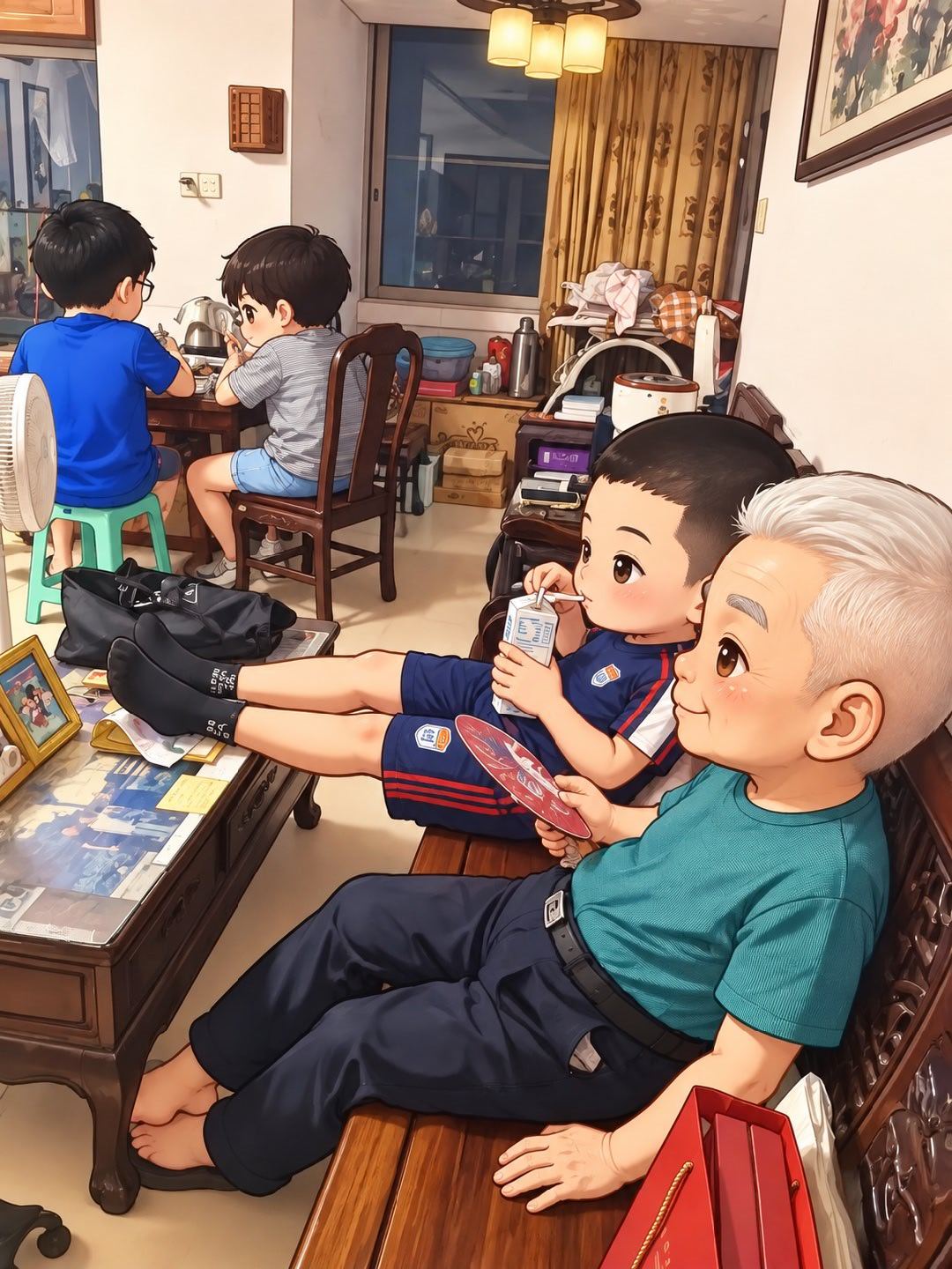 在一起，就欢喜！不是一家人，不进一家门。[憨笑] ​​​