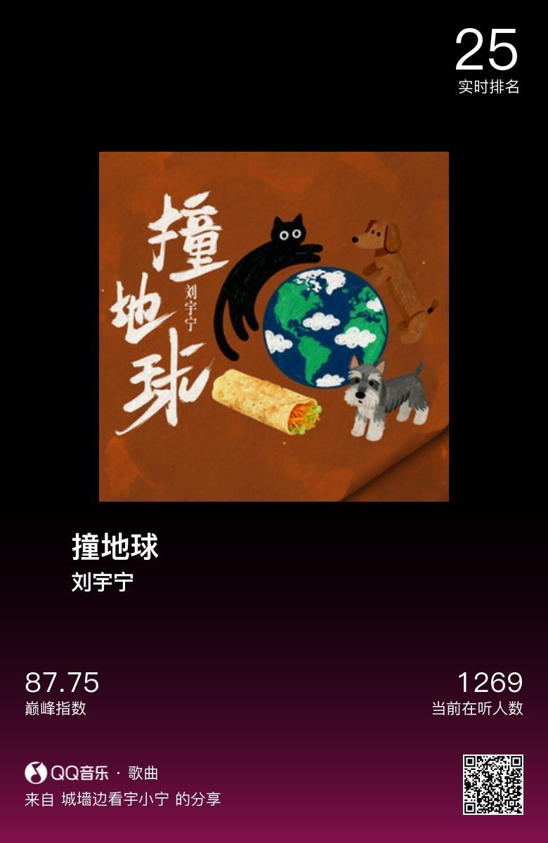 分享音乐卡片  刘宇宁摩登兄弟