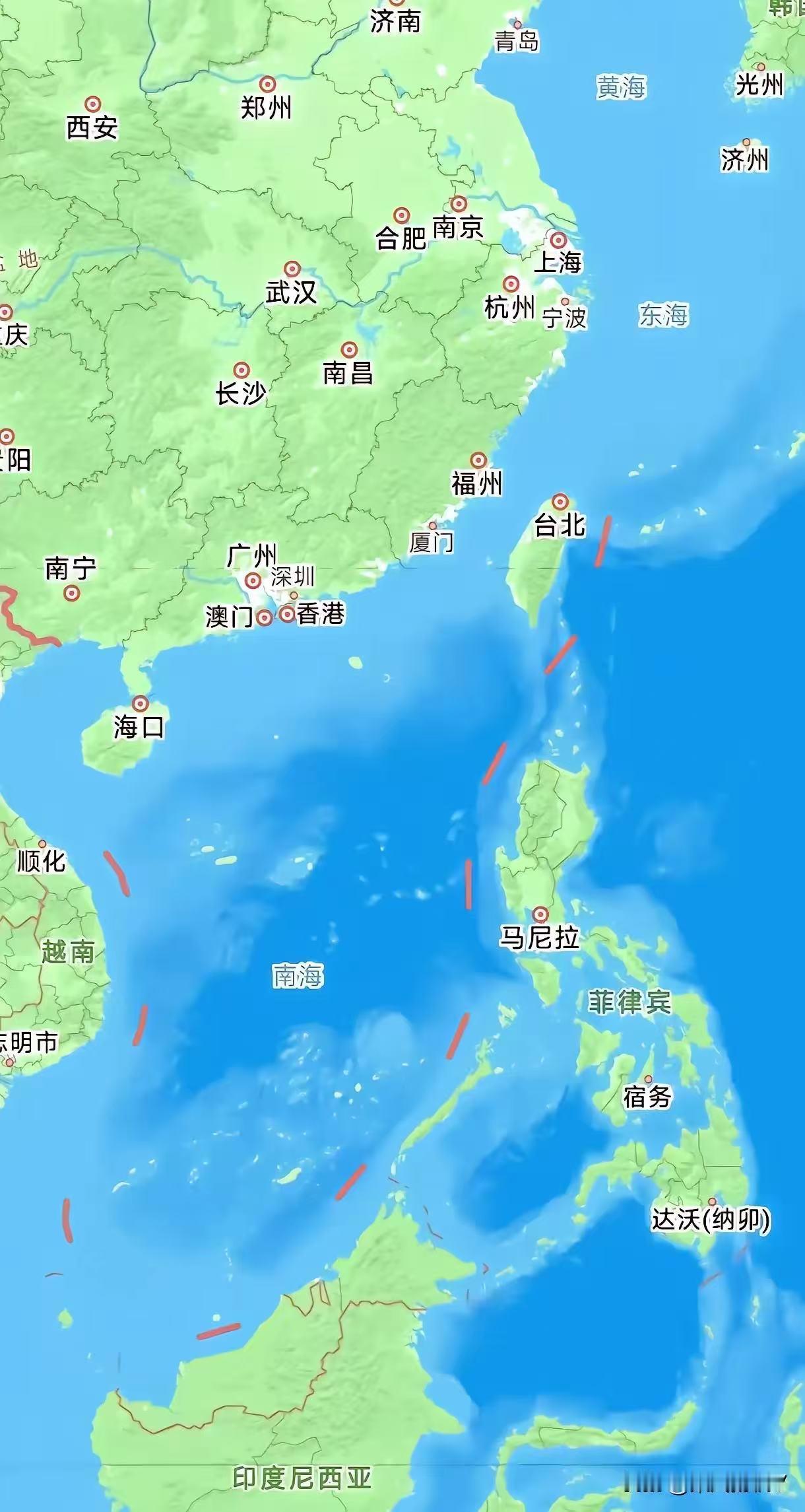 不知道大家有没有发现，日菲私自划定海上界限后，高德地图变了！台湾以东海域，正式划