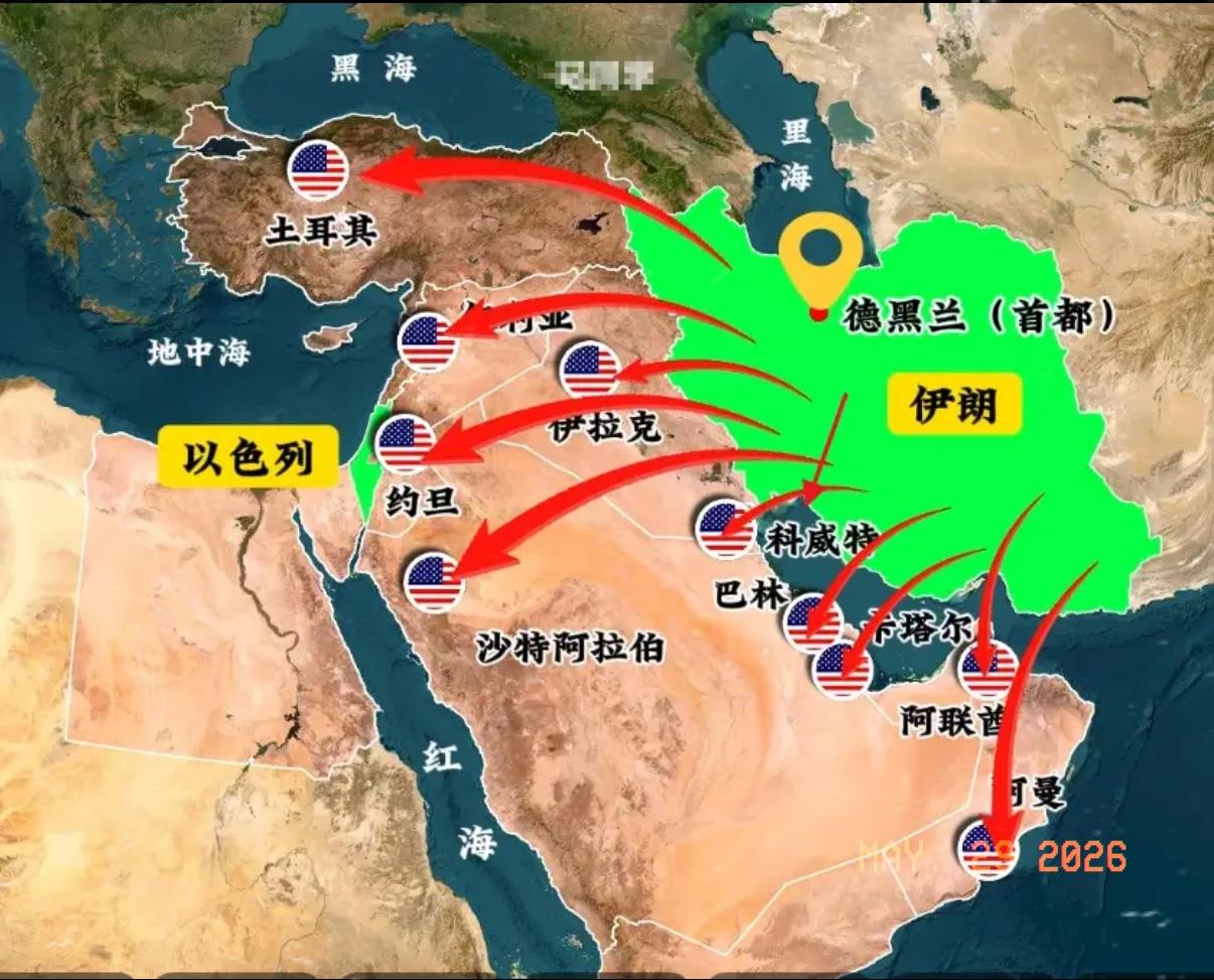伊朗这次情报太准了！在凌晨1点30分，美军战机轰炸伊朗阿巴斯港目标，4点50分，