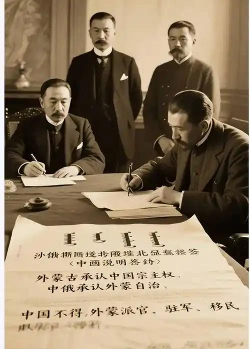 蒋介石必将被钉在历史的耻辱柱上。
1945年8月14日《中苏友好同盟条约》的签订