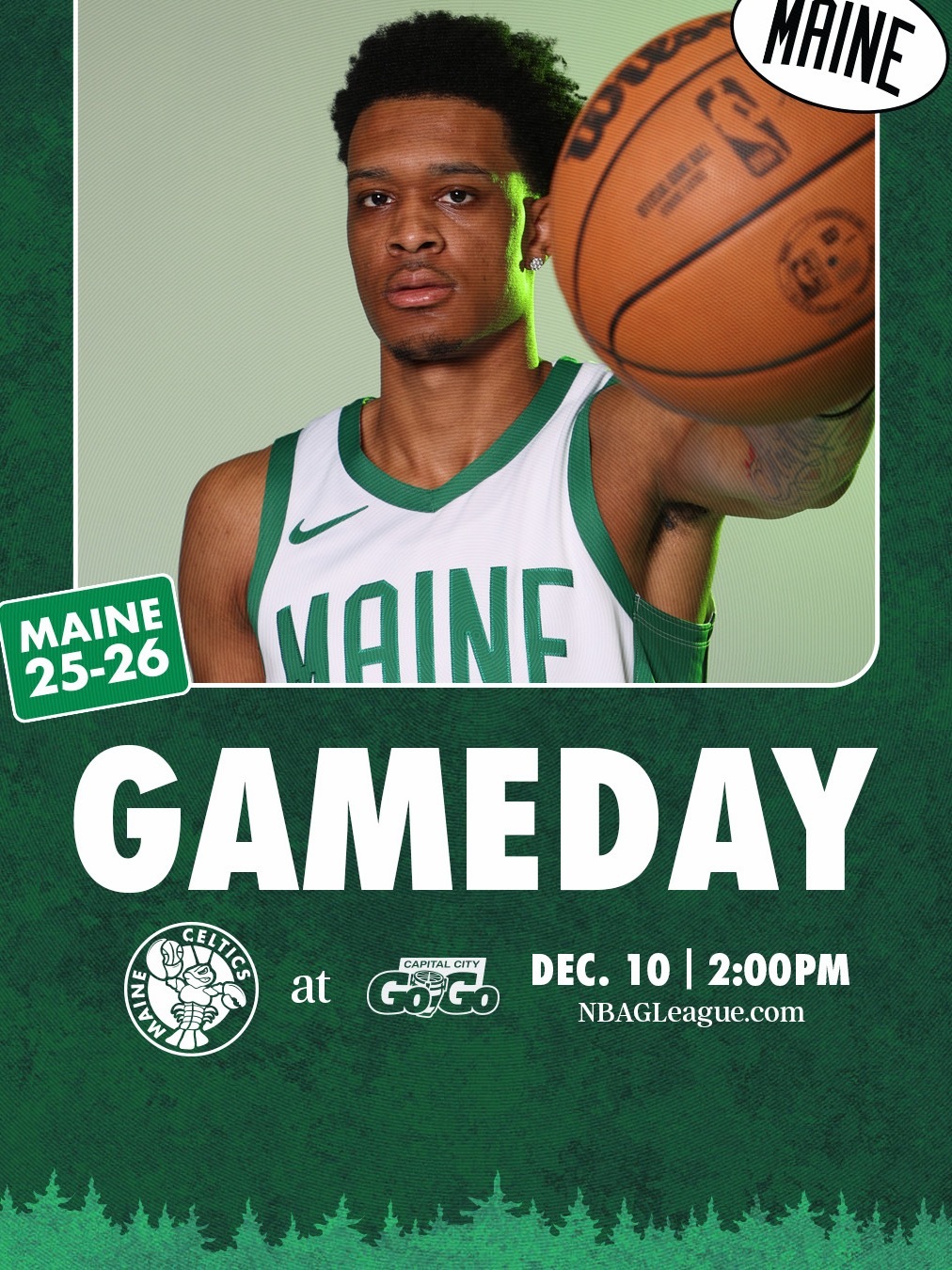 缅因州凯尔特人 GAME DAY ! LET‘S GO CELTICS ☘️ ?