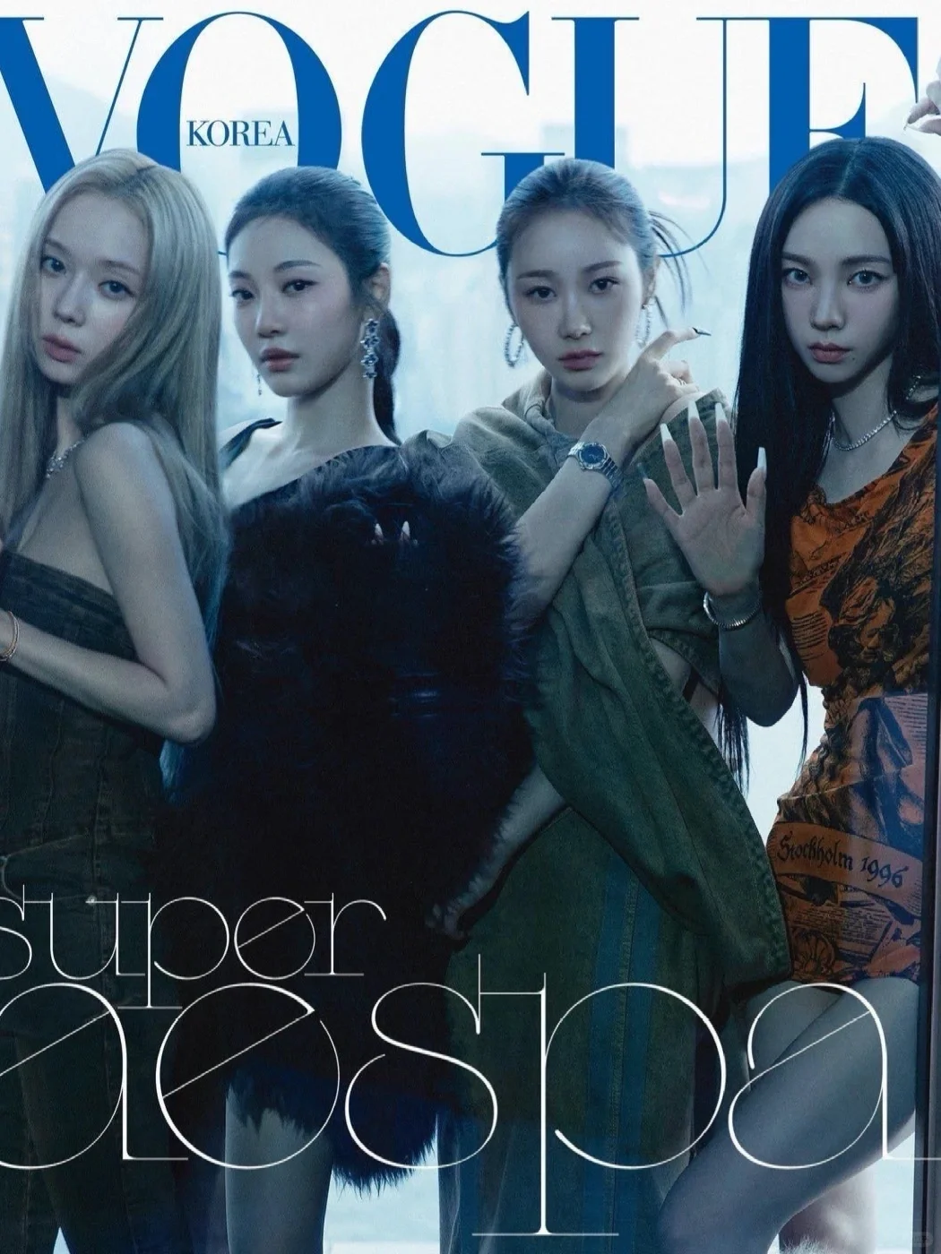aespa全员登韩版Vogue！！