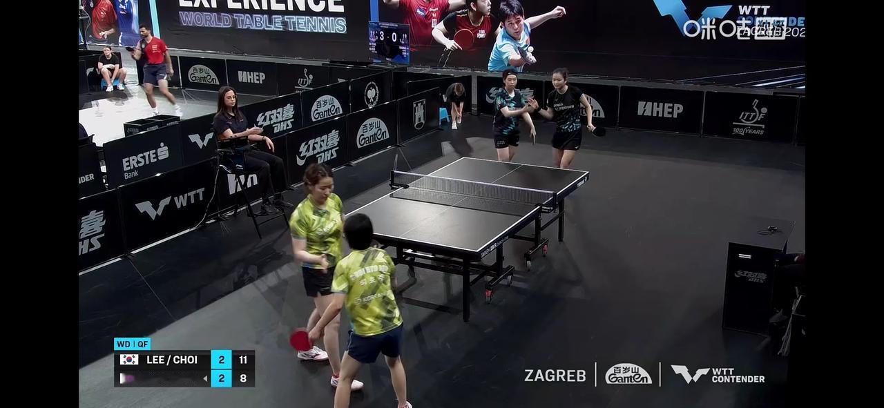 WTT常规挑战赛萨格勒布站2026丨女双1/4决赛
李恩惠/崔孝珠🇰🇷3-2