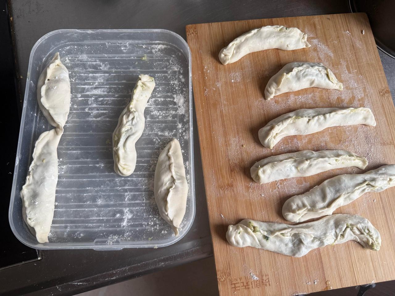 第一次包饺子