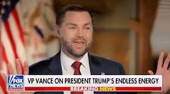 万斯周四在《汉尼提》电视节目中严肃批评特朗普不爱惜身体。
他说，特朗普坐飞机出差