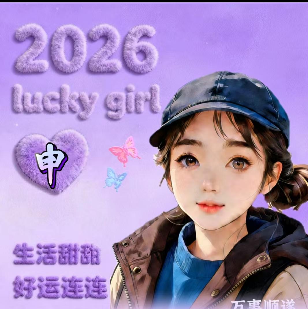 浅换个2026专属头像✨ 带着“中”字爱心和好运祝福，新一年就盼着万事顺遂，一路
