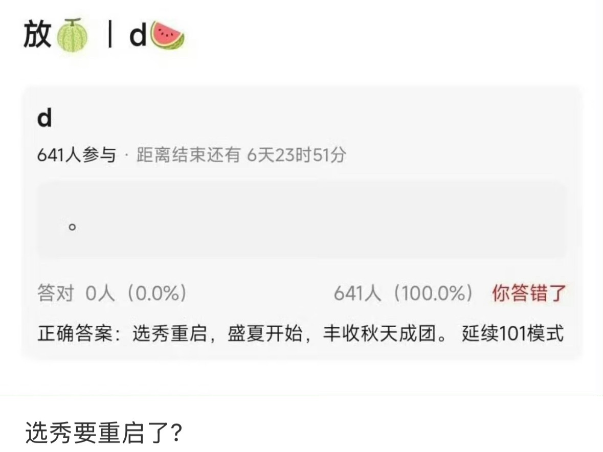 这个夏天 内娱101选秀重启？ ​​​