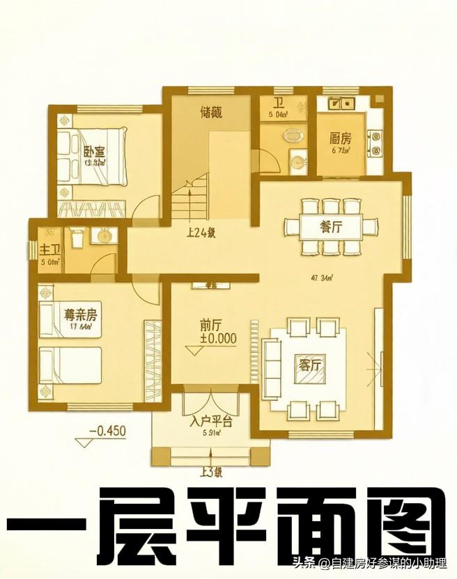 回乡建房，很多人建好住进去就后悔，有一份好的建房图纸，建房就成功了一半。这套两层