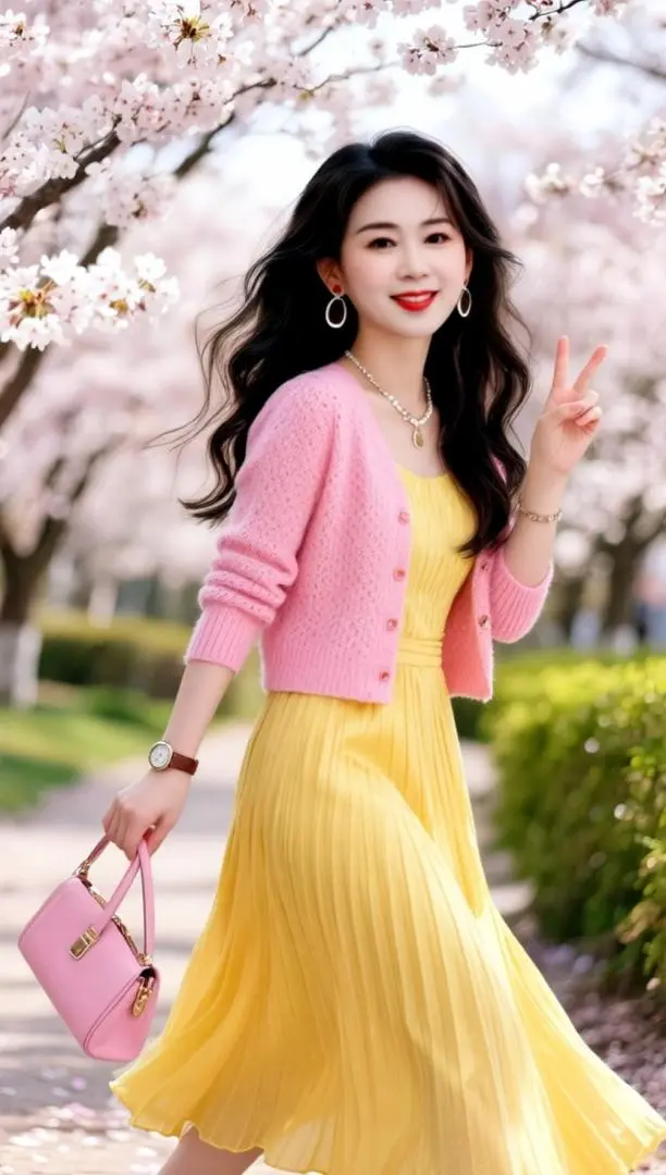 AI樱花漫步照 随变ai随便玩