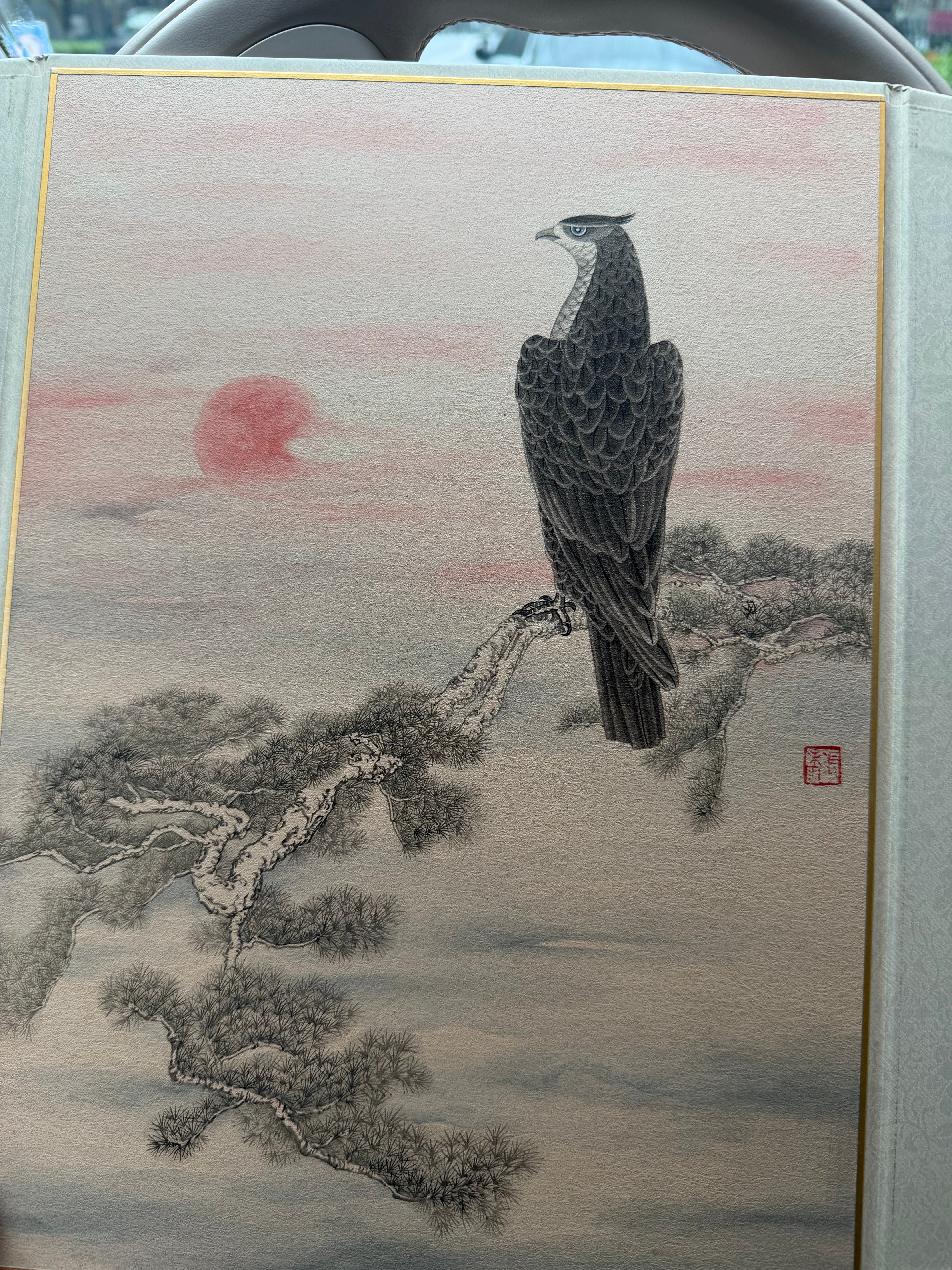 我们编导阳哥的老婆真的是多才多艺，春节期间给我画了一幅画春节后第一次冒泡，祝大家