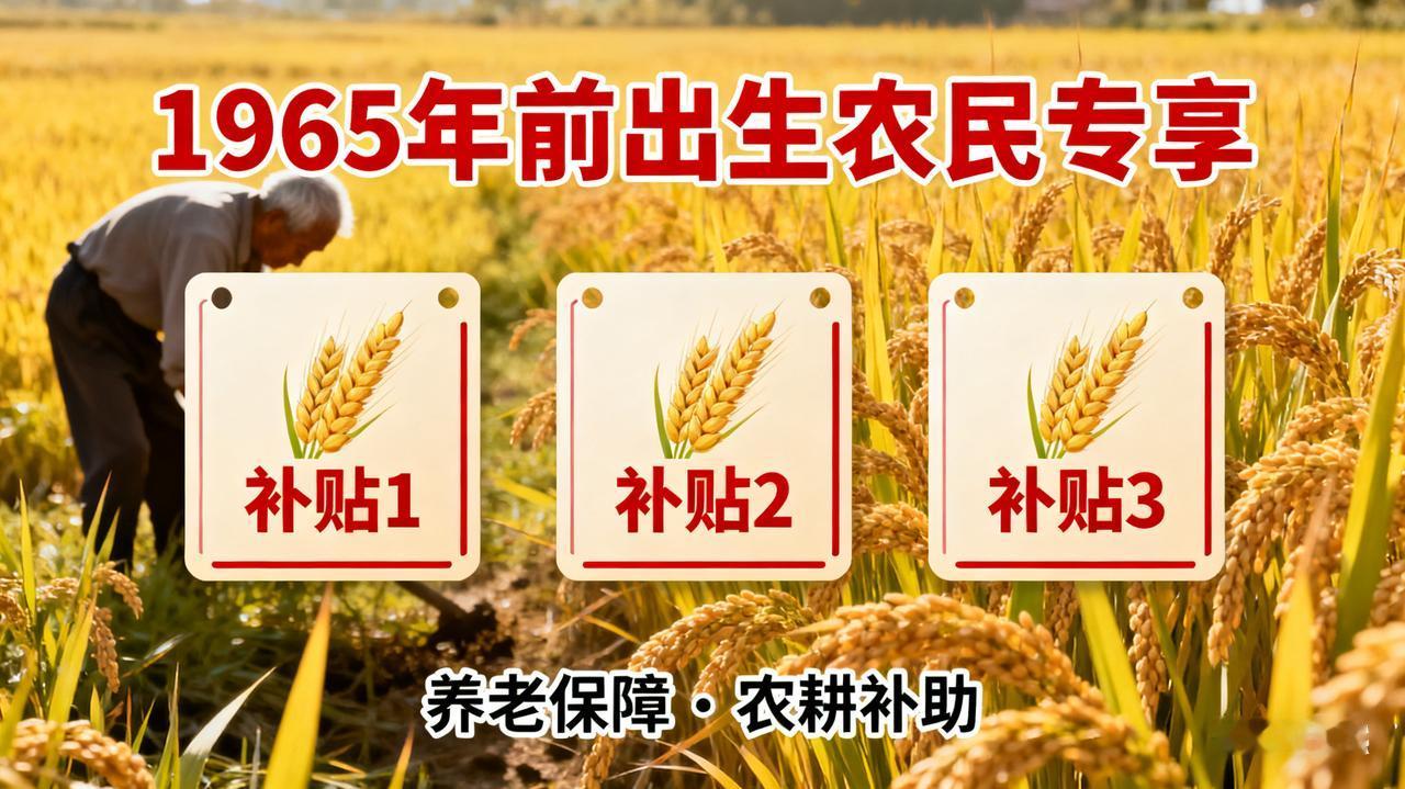 1965年前出生农民有福了？三笔补贴可领！网友吵翻：是福利还是“画饼”？
 
注