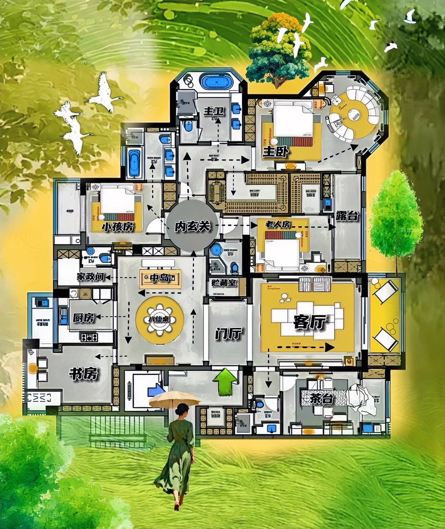 普普通通的，三居室，尽发好人感，感觉被谁？救赎了，圆玄关，还是方门厅，面积不足，